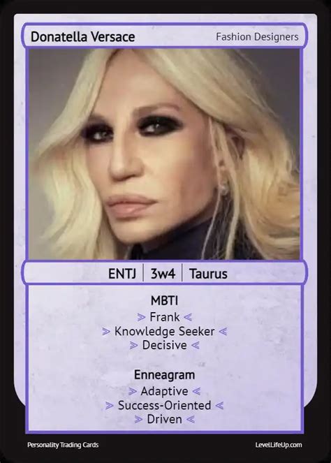 donatella versace mbti|The Real Donatella Versace .